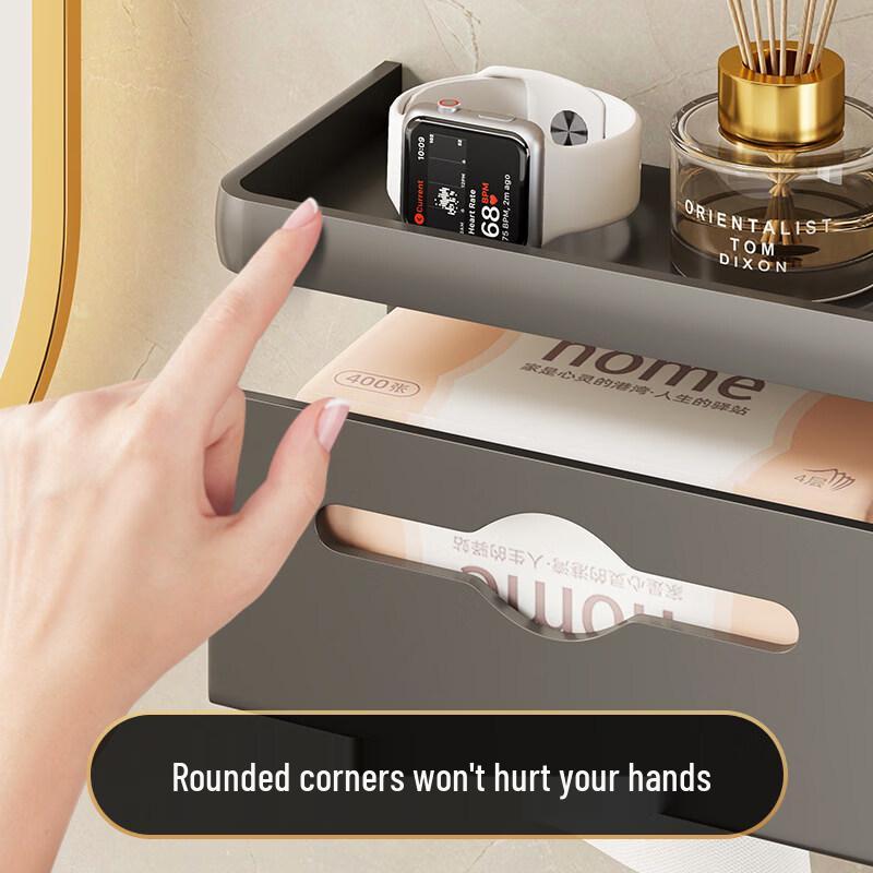Punch-Free Bathroom Tissue Box