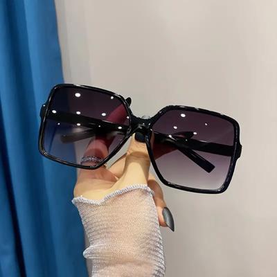 Oversize Kwadratowe Okulary Przeciwsłoneczne Damskie Retro Moda Luksusowa Marka Gradientowe Czarne Okulary Słoneczne Damskie Outdoorowe Osłony