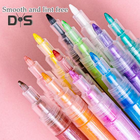 12 Pcs Nail Art Pens Set 3D Nail Polish Pen Quick Drying Nail Point Graffiti Dotting Pen Nail Art Markers Drawing Painting Pen for Home Salon