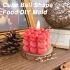 Herzform-Würfel-Kerzenform, handgefertigte Blasenwürfel-Kugel-Seifenform, DIY-Schokoladen-Mousse-Kuchenform, Valentinstag-Liebesgeschenk