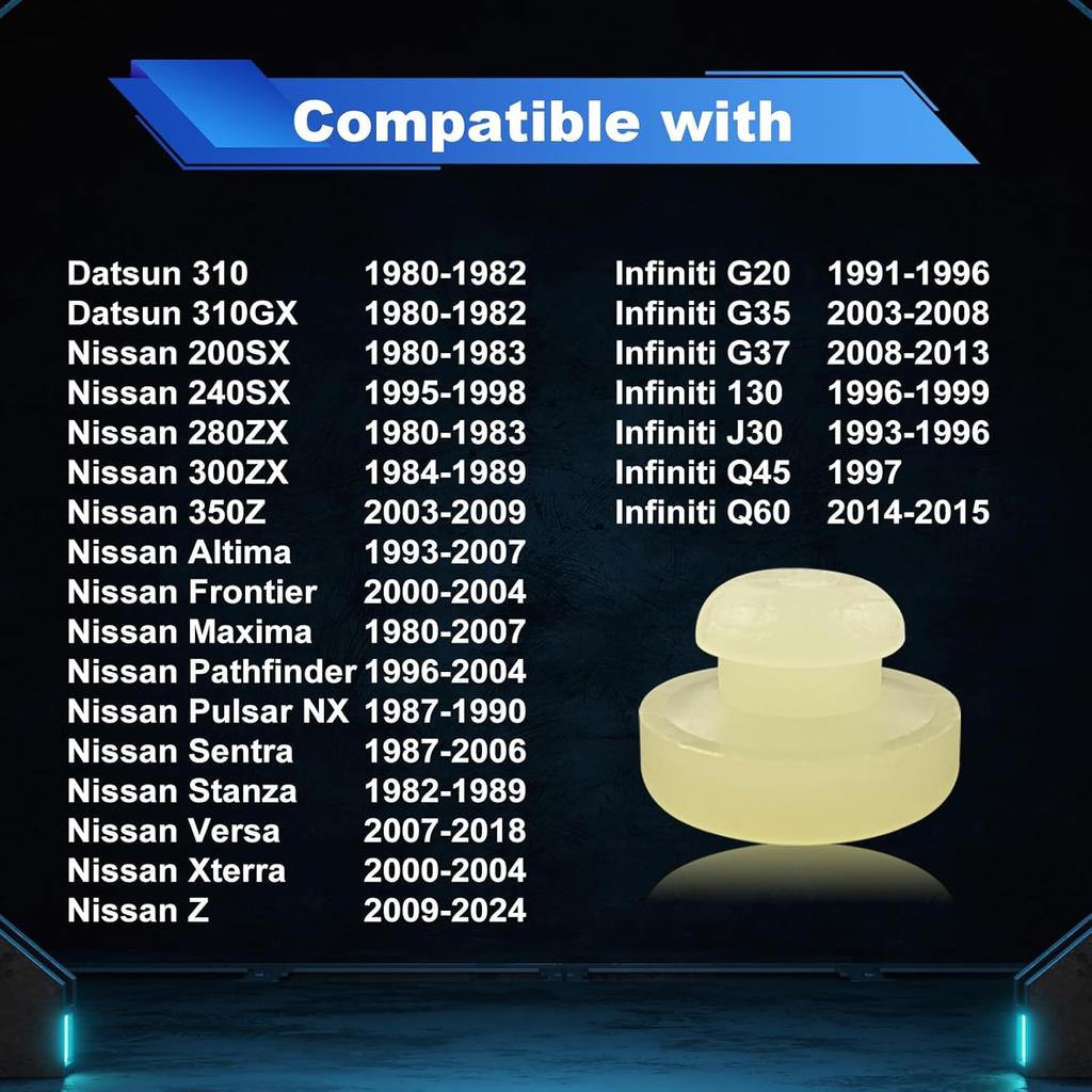 Brake Pedal Stop Pad, Brake and Clutch Pedal Stop Pad Compatible with nfiniti G20 G35 G37 I30 J30 Q45 Q60 Nissan Z Versa Xterra Stanza 350Z
