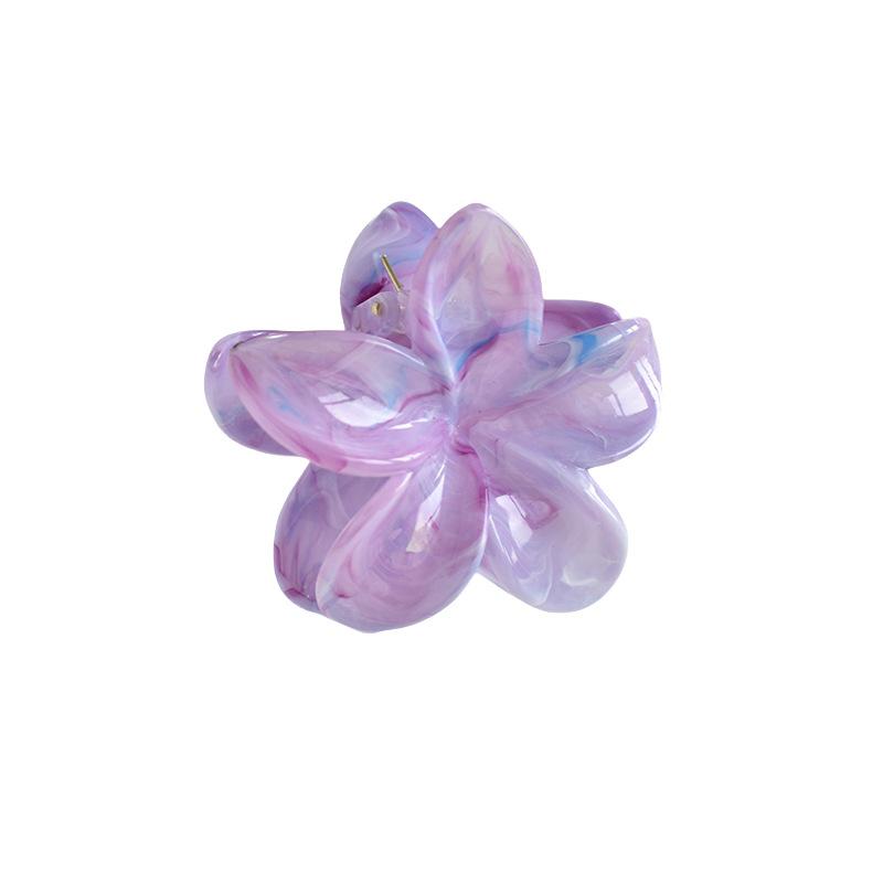 7cm Frangipani Hair Claw Clip - Colorful, Versatile Updo & Ponytail Accessory