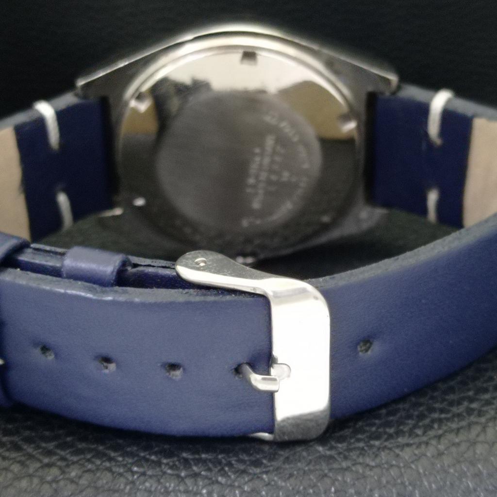 SEIKO AUTOMATIC 6309A JAPAN MENS VINTAGE BLUE COLOR DIAL WATCH a701506-5 R206b-a701506
