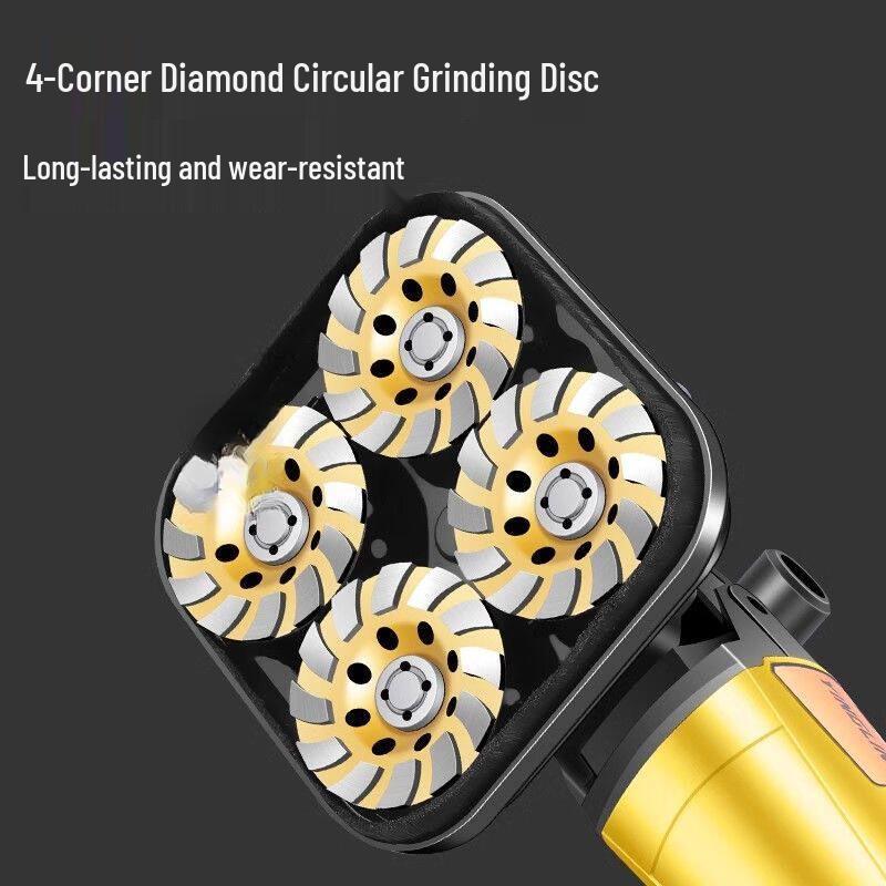 Longma Multi-Head Concrete Floor Grinder Polisher CN plug (adapter included)