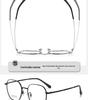 Retro Polygon Ultra-light Myopia Glasses Frame: Fashionable, Versatile, High-quality Metal Eyeglasses.