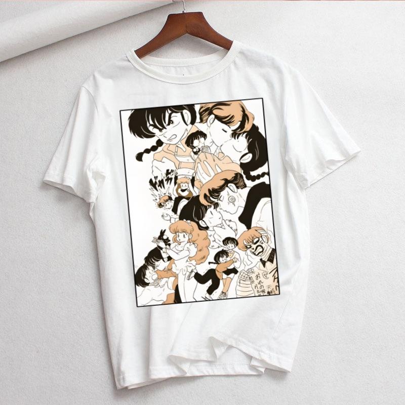 Ranma 12 ranma 12 Camicia Moda Estiva T-shirt Grafica Top da Donna Base Magliette Girocollo Divertenti T-shirt Ragazze
