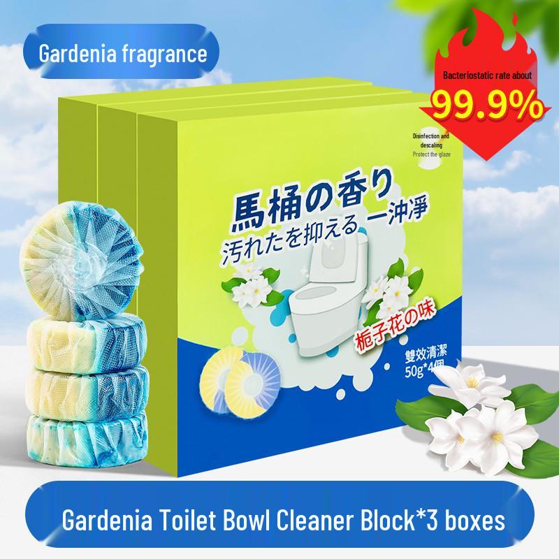 Automatic Disposable Toilet Bowl Cleaner & Deodorizer - Removes Odors & Descales