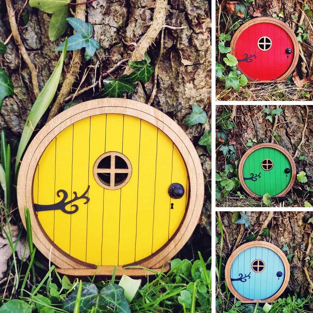 Fairy Door Miniature Garden Decor Wooden Craft For Home And Garden Diy Accent