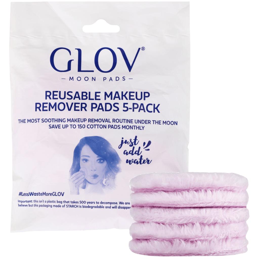 GLOV - Moon Pads wielorazowe płatki do demakijażu różowe, 5 szt