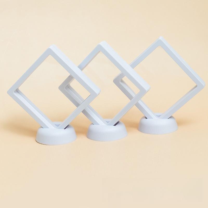 PE Film Suspension Frame Jewelry Buddha Bead Bracelet Packaging Box Anti Oxidation Jewelry Display Boxes 10pcs Sealing and Moisture Resistance