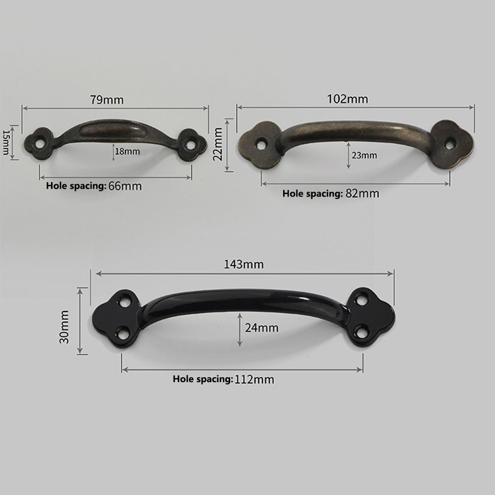 Zinc Alloy Arched Cabinet Door Handles Bronze Wardrobe Door Handle For Cabinet Wardrobe Drawer