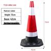 Anti-Collision Rubber Cone Parking Bollard - No Parking Warning Post