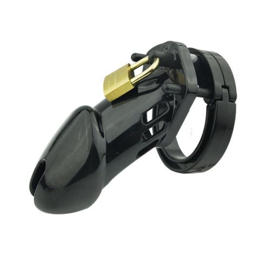 Penis Device Male Chastity Control Cock Lock Cage with Ring Sex Toy BDSM Prop