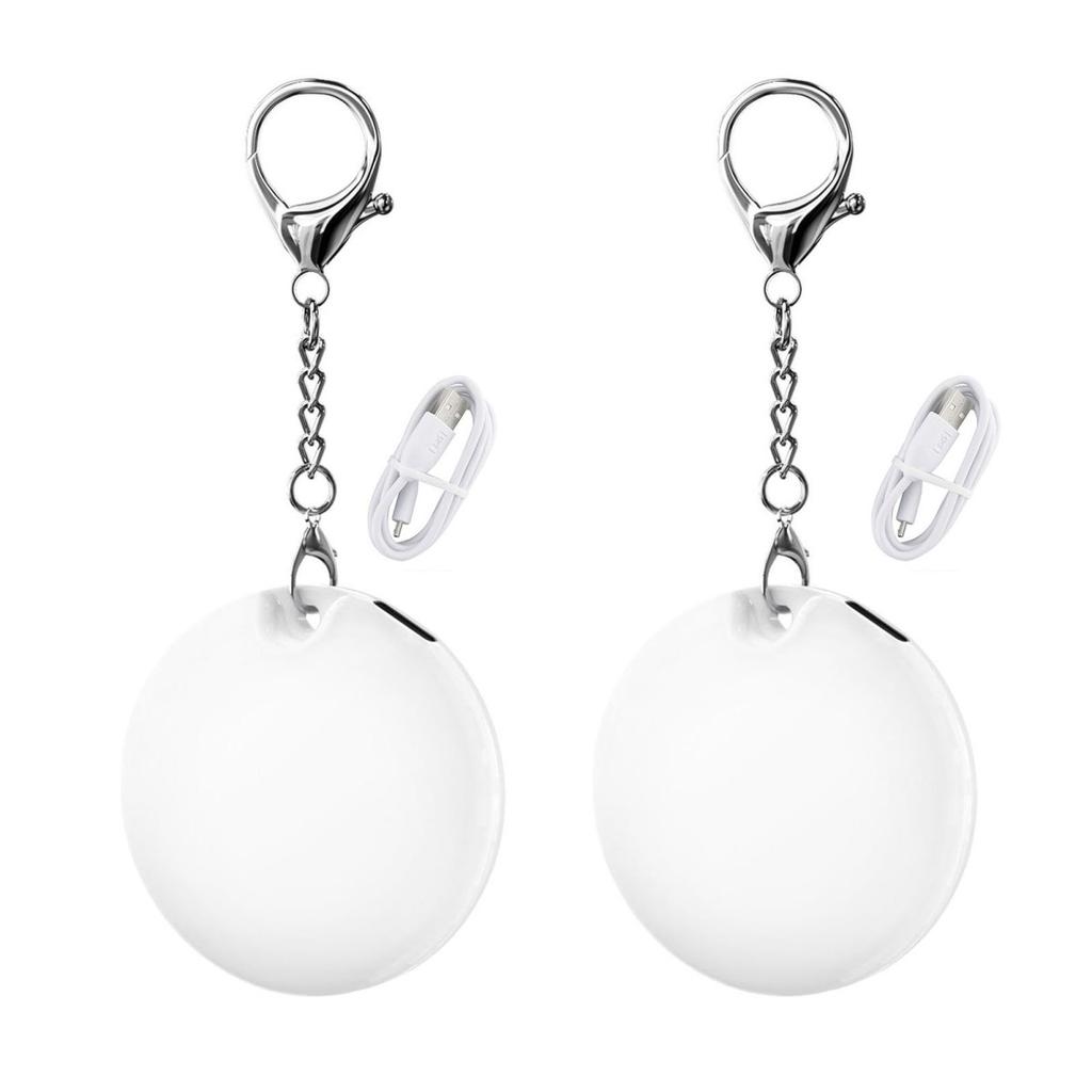 Yousheng 1/2 Pcs Handbag Light Pendant with Automatic Sensor Heart Shape USB Rechargeble Easily Find Items In Your Bag Decorative Purse Light