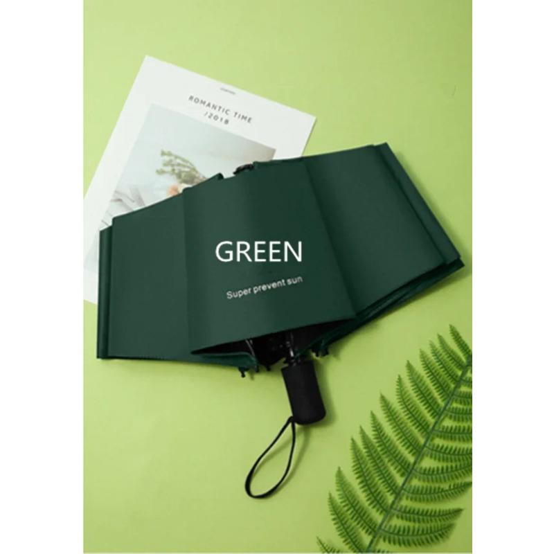 

24K супер большой складной зонт дождь женский ветрозащитный солнечный и дождливый Paraguas мужской двойной зонт для всей семьи UBY28 зелёный