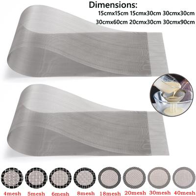 1-5 Stück Filtersieb aus Edelstahl 304, 4/5/8/20/30/40-400 Maschendrahtgewebe, hochwertiges Edelstahl-Siebfilterblatt