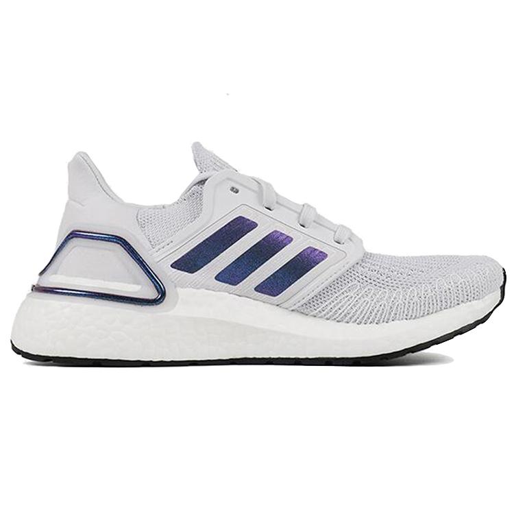 adidas Womens UltraBoost 20 'Dash Grey' (women's Sizes) Dash Grey / Boost Blue Violet Metallic / Core Black Running Shoes EG0715