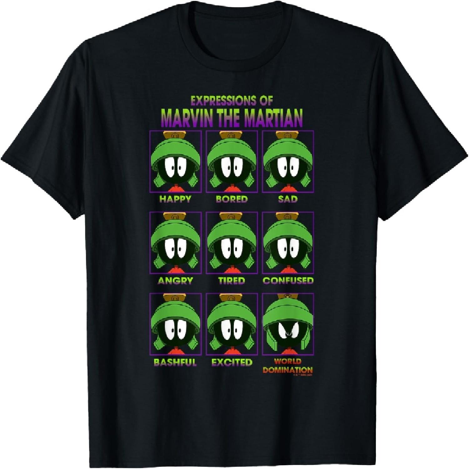 Looney Tunes Expressions Of Marvin The Martian Poster T-Shirt S
