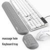 Wrap-Around Wrist Rest for Mechanical Keyboards - 87/104 Keys with Memory Foam Mouse Pad
