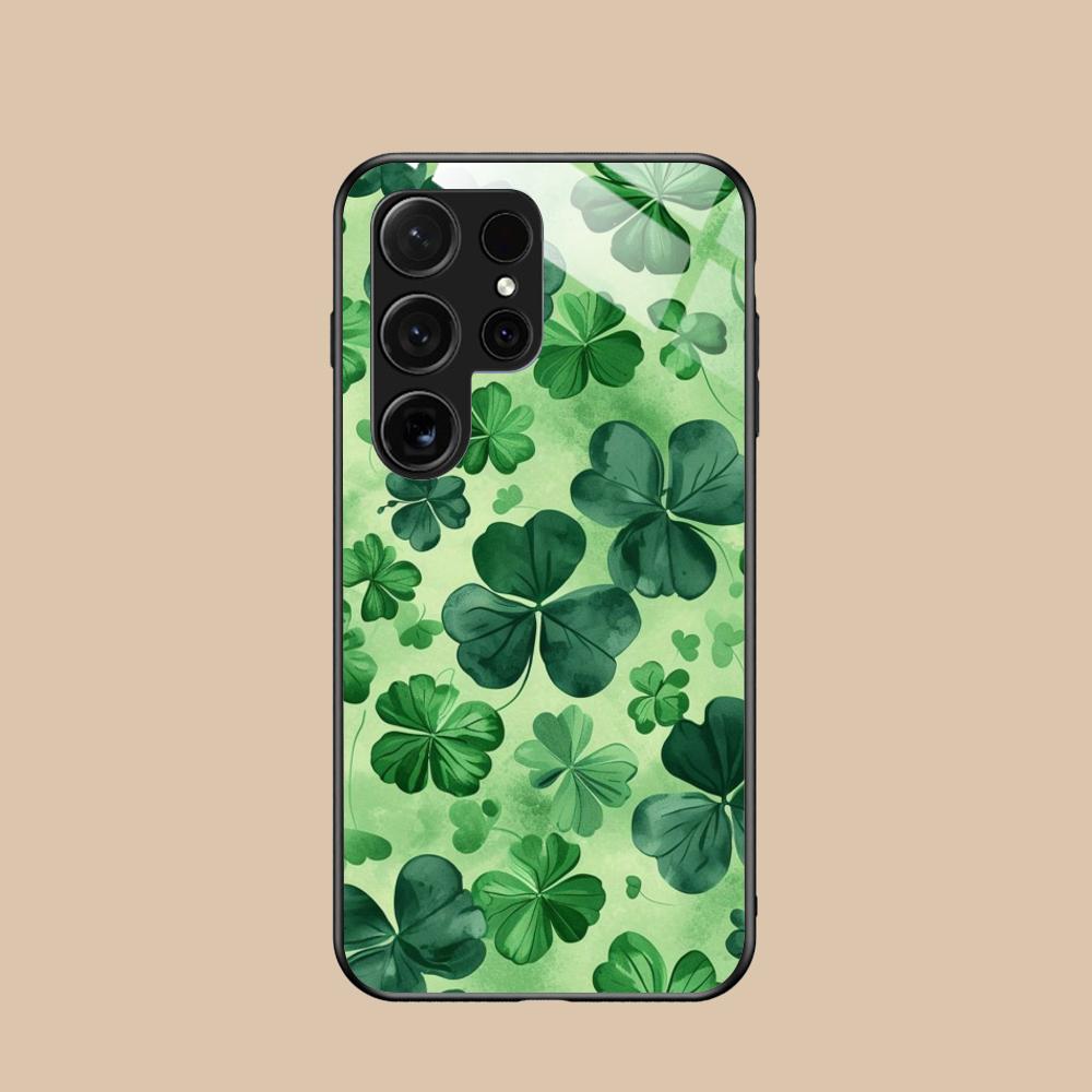 

Saint Patrick s Day Mobile Phone Case for Samsung Galaxy A56 55 54 53 52 51 36 35 34 23 16 15 5G Glass Colorful Cover Smartphone Galaxy A16