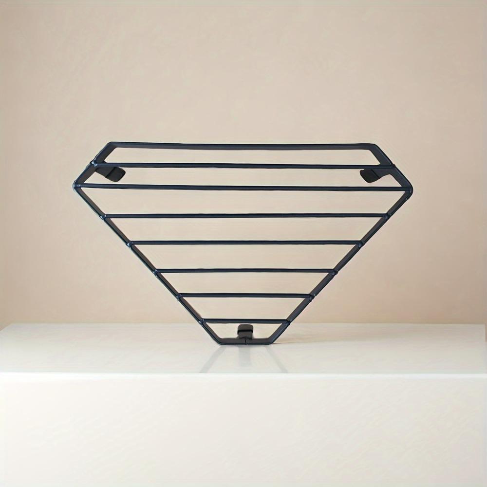 

1 шт. Кухонная полка Laoyeboubi - Жаростойкая подставка для кастрюль и сушилка для посуды для столешниц, настенный угловой органайзер для домашнего хранения 1pcs чёрный