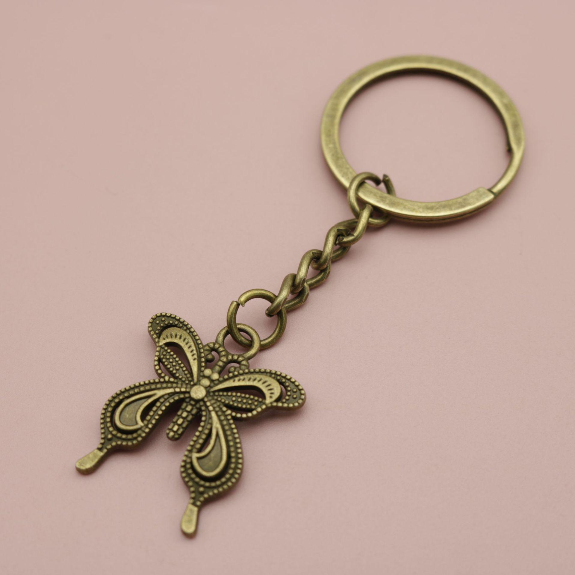 Temu Xiyin Simple Butterfly Keychain Pendant