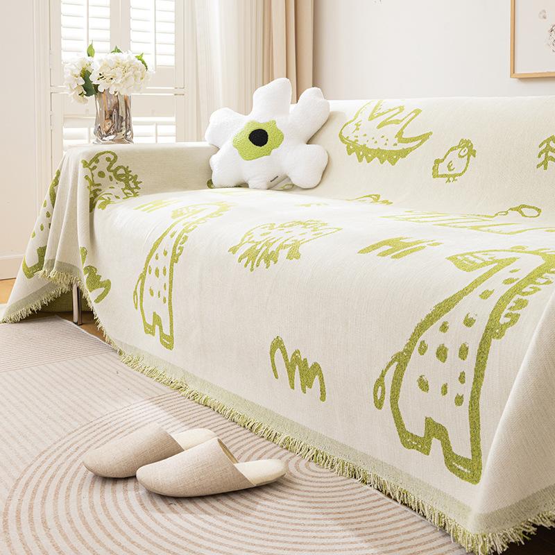 Cartoon Chenille Sofa Cover Towel High-Grade Four Seasons Universal Sofa Cushion Cover All-Inclusive Universal Blanket Full Covered