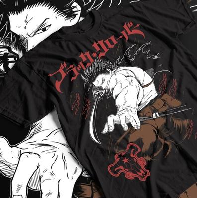 T-shirt Black Clover Yami Sukehiro, Maglietta Anime Manga Unisex, TUTTE LE TAGLIE