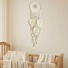 Large Boho Wall Hanging Leaves Tapestry Handmade Woven Tassels Leaf Wall Art for Bedroom Living Room Apartment Office Home Decor
