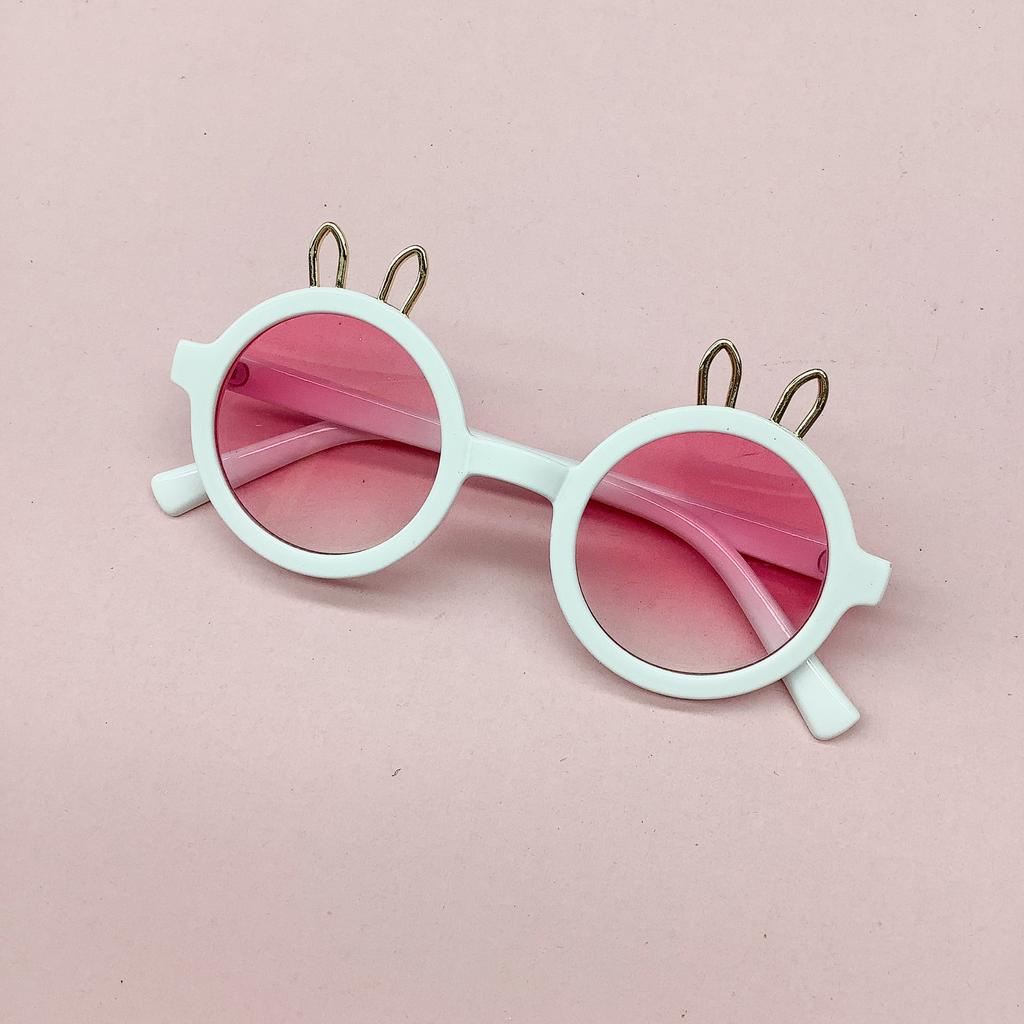 Children'S Sunglasses Cute Cartoon Metal Ears Sunglasses Uv-Proof Sunshades