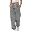 Women S High Waist Wide Leg Ankle Length Fleece Warm Pants