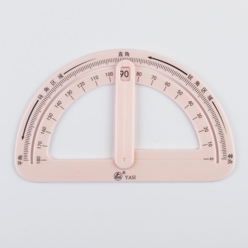 Multifunctional 360 Degree Angle Protractor Ruler For Student Mathematics Geometry Drawing 1pcs