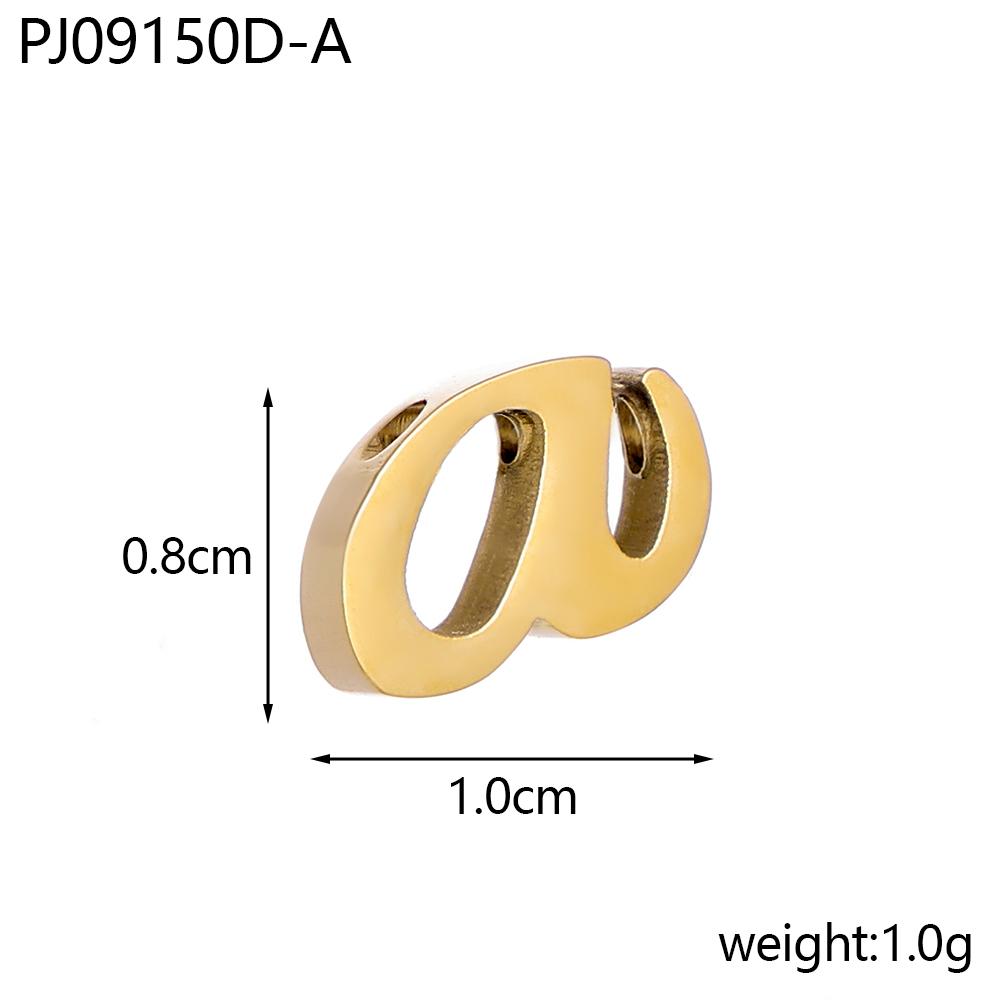 

CARLIDANA Tiny Letters Pendant Charms Letter Necklace Stainless Steel Gold Plated Initial Charms Findings for Jewelry Making
