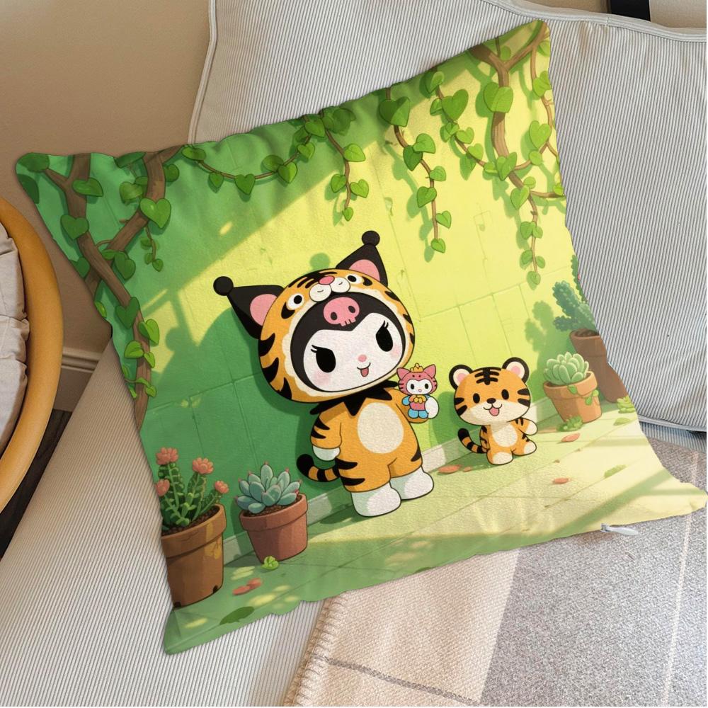 Sleeping Pillows Cover Kawaii K-Kuromi Decorative Pillowcase Decor 40X40 Home Decorations Sofa Covers Nordic Ornamental Pillow