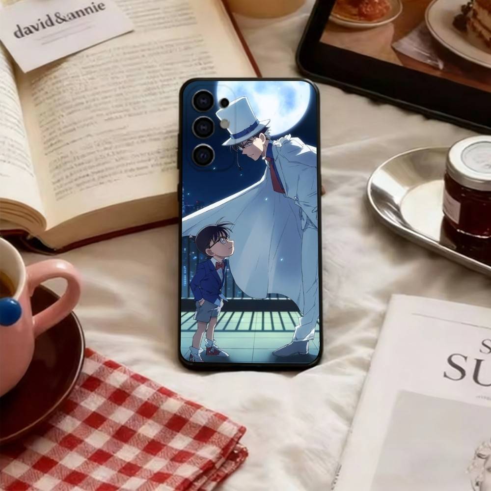

Conan and Kaito Kid Phone Case Soft black For Samsung S25,S24,S21,S22,S23,S30,Ultra,S20,Plus,Fe,Lite Samsung S21plus