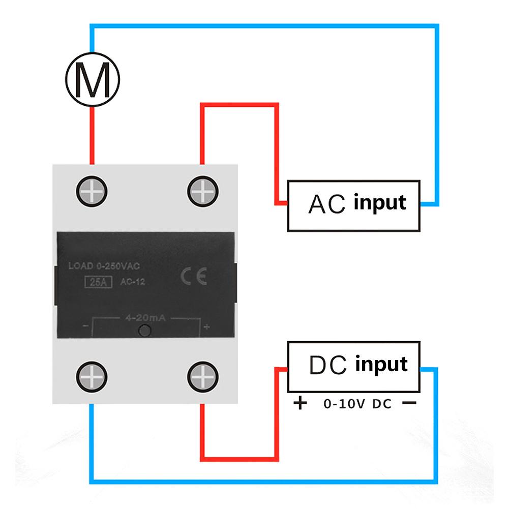 BRM25LA SSR Solid State Relay with Aluminum Bottom Electronic Industrial Accessory