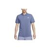 Nike Polo Shirts Men's Diffused Blue Polo Collar Moderate Straight Fit CJ4457-491