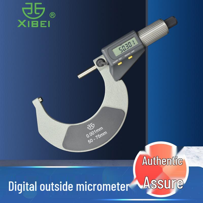 High-Precision 0.001mm Blue Digital Micrometer 0-25mm