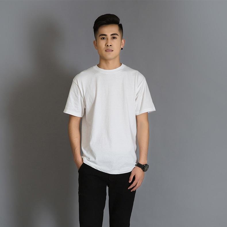 Футболка из чистого хлопка с короткими рукавами для мужчин и женщин однотонная летняя футболка S белый 1235₽