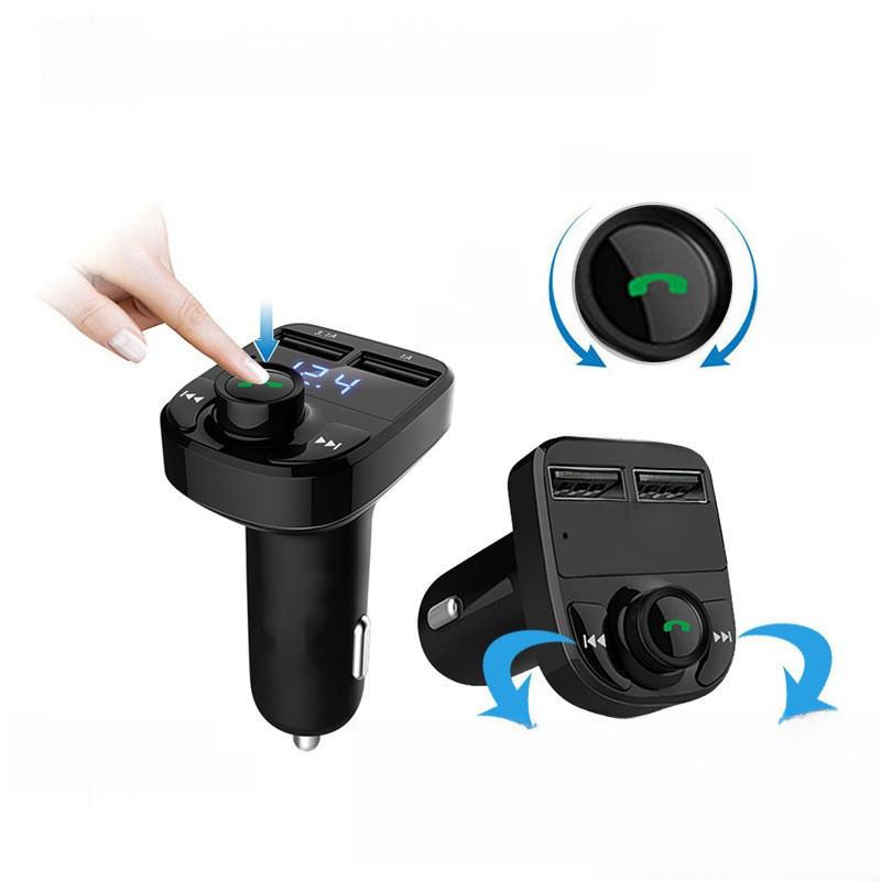 Car Bluetooth Receiver Charger Lossless Sound Quality Fm Transmitter Card Insert Car Mp3 Bluetooth Player