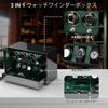 DUKWIN Winding Storage for 4 6 Watch Automatic Watch Watch Watch with Japanese Mabuchi LED Watch Durable Machine, + Watches, Winder, Winder, Case,