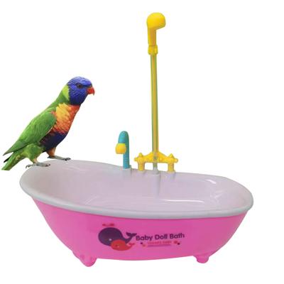 Papageien Badewanne Automatische Haustier Vögel Bad Dusche Wanne Elektrische Vögel Bad Brunnen Duschbox für Kleine Papageien Nymphensittiche Sittiche Conures Unzertrennliche