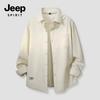 JEEP SPIRIT Men's Corduroy Lapel Long-Sleeve Shirt Jacket