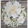 HOT Christmas Flower Embroidery Table Place Mat Cloth Tea Placemat Dining Coaster Kitchen Table Decoration and Accessories
