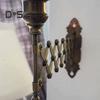Extending Taper Candle Holder Metal Wall-Mounted Candle Holder Vintage Retractable Wall Sconce for Living Room Bedroom Decor