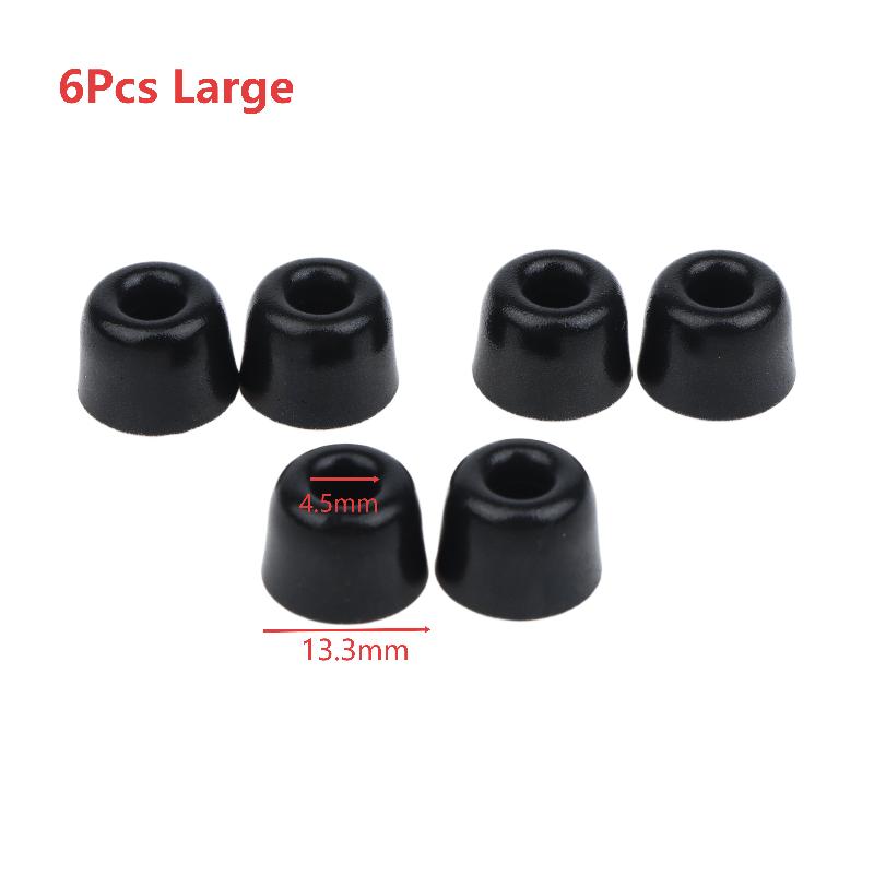 6Pcs 4.5Mm Memory Foam Ear Tips Noise Isolating Replacement Earbud Tips Anti-Slip Headphones Earplugs For In Ear Headphones