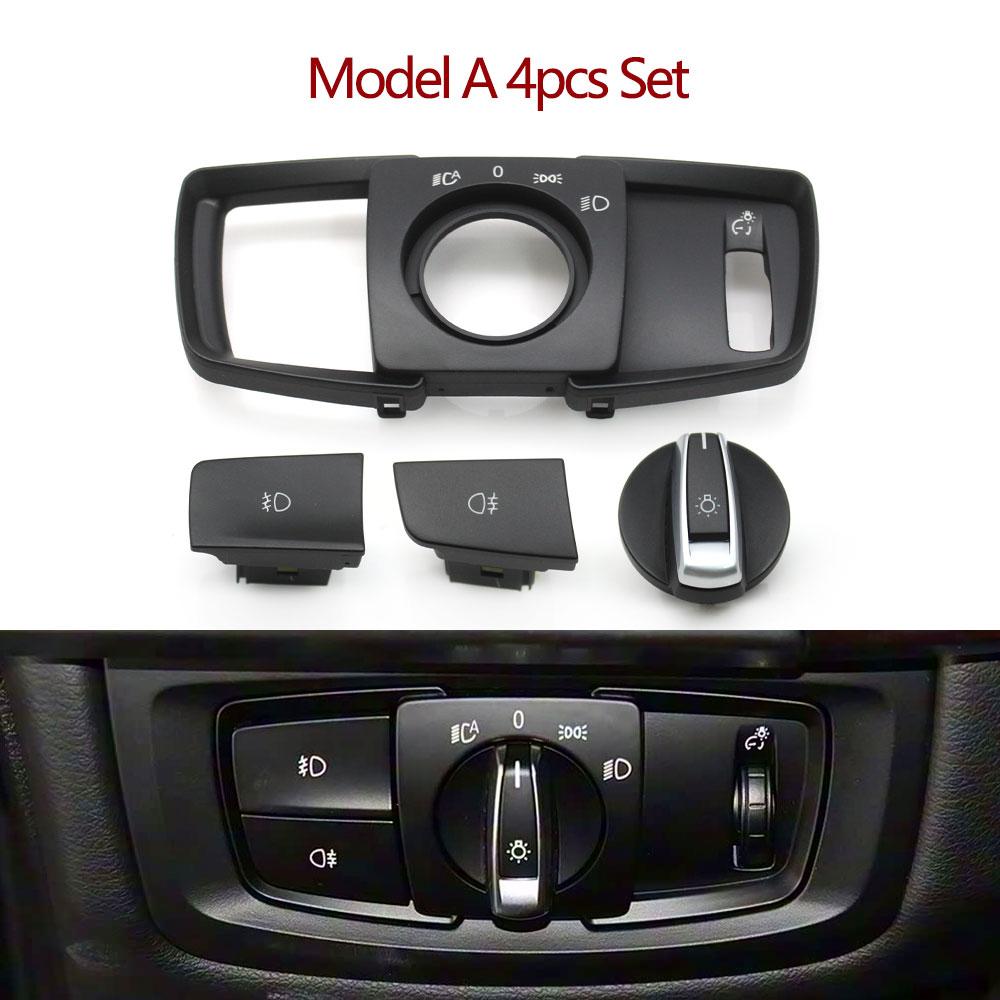 Car Head Lamp Rotary Headlight Switch Cover Foglight Button For BMW 2 Series X5 X6 X5M X6M F15 F16 F85 F86 F45 F46 61319311727