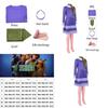 Scooby-doo Cosplay Kostüm für Damen Daphne's Lebhaftes Polyesterkleid