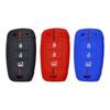 1Pc Black/Red/Blue Car Key Case,For Hyundai Fiesta IX25 Folding 3-Button Honeycomb Pattern Silicone Key Case,Car Accessories