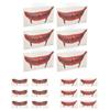 Autocollant de Tatouage Bouche Horreur DIY Grande Bouche Halloween Farce Maquillage Tatouage Temporaire pour Soirée Cosplay